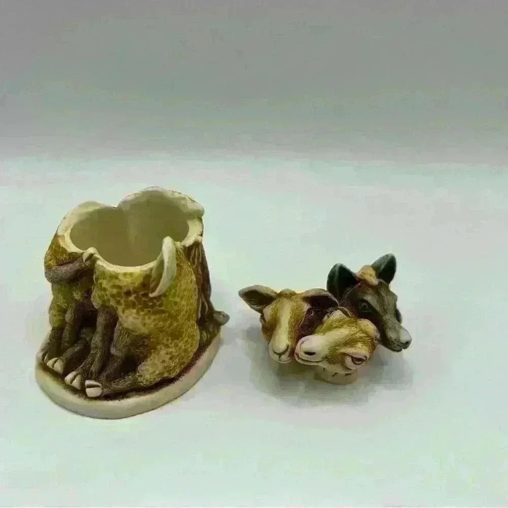 Mint Harmony Kingdom “Mutton Chops” Collectible Trinket Box Crushed Marble